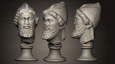 Busts and heads antique and historical (BUSTA_0522) 3D model for CNC machine